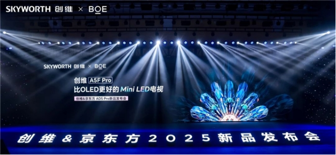BOE（京东方）重磅发布ADS Pro新品 携手创维打造比OLED更好的Mini LED电视新品A5F Pro