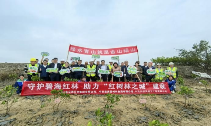 驻湛央企中交四航局三公司执“绿”为笔，书写“生态湛江”答卷