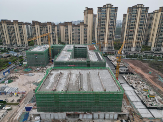 助推教育高质量发展！四川泸州江阳区职业高级中学校新建项目主体结构全面封顶
