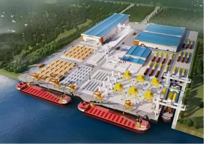 钦州港大榄坪作业区12号13号泊位工程项目上部结构施工顺利完成