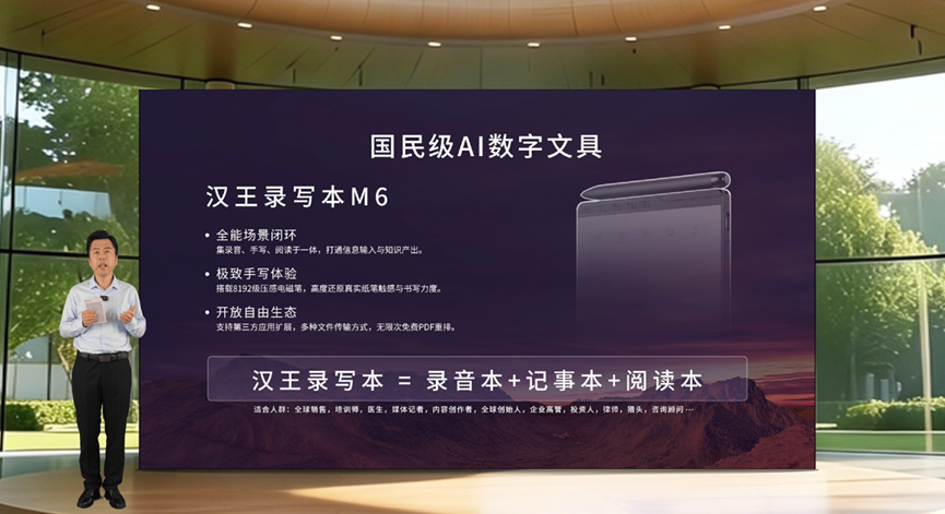 从阅读器到数字文具，汉王录写本M6诠释数字文具新物种